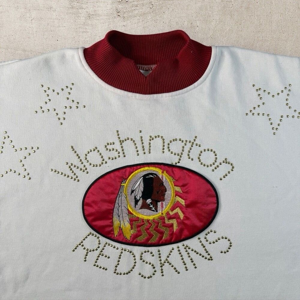 Vtg Washington Redskins Sweatshirt Medium Spirit By Cliff Engle Turtleneck 90s